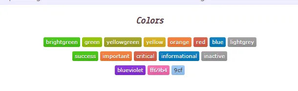 color